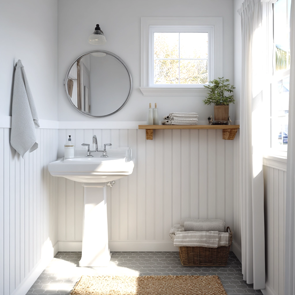 bead board walls bathroom ideas