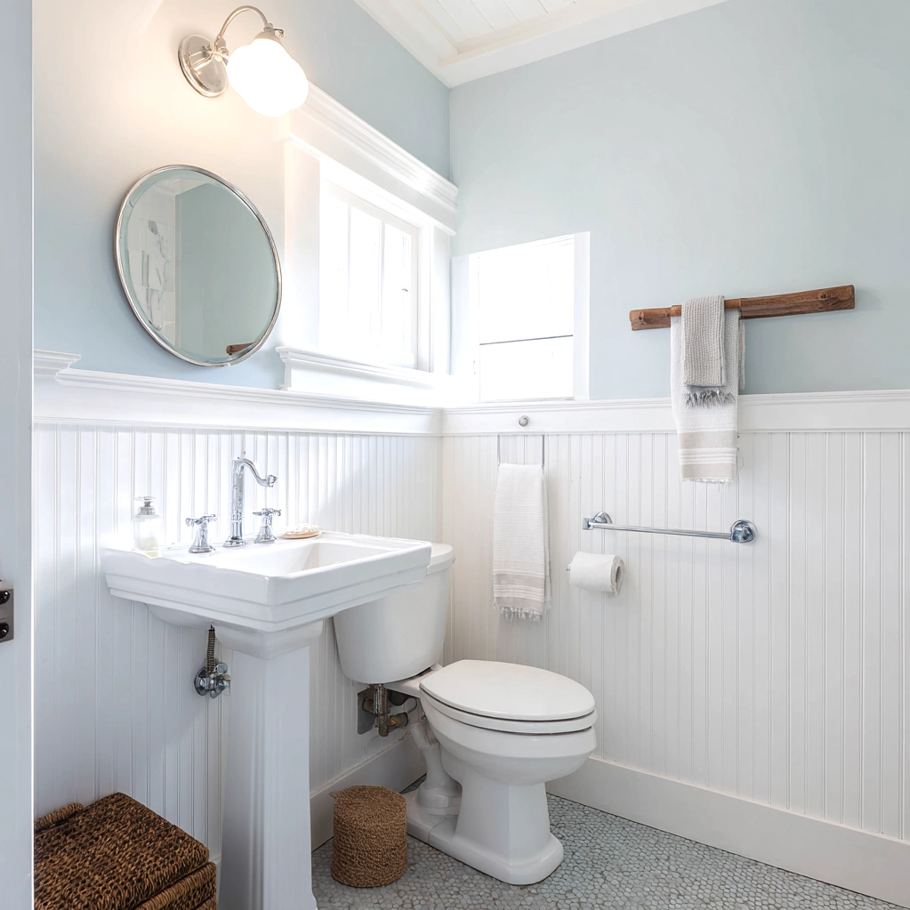 bead board walls bathroom