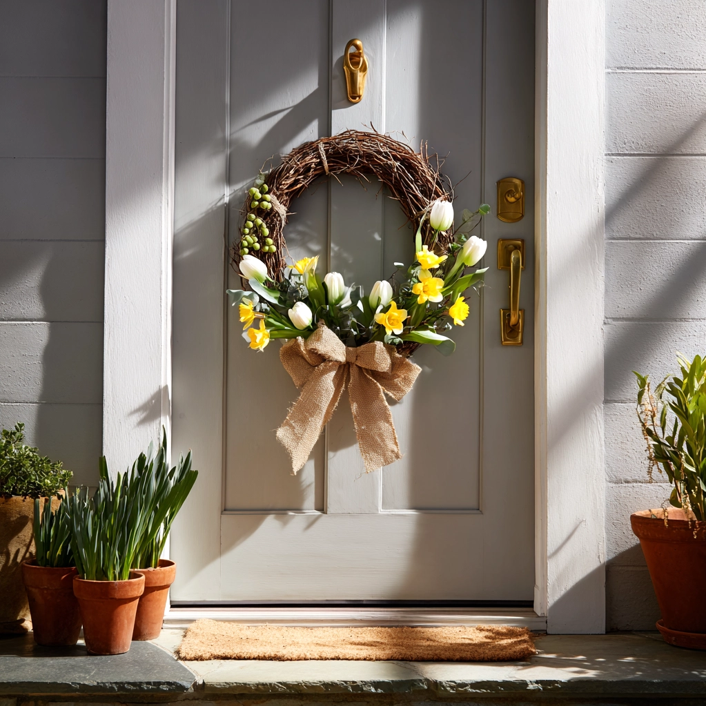 diy spring wreath