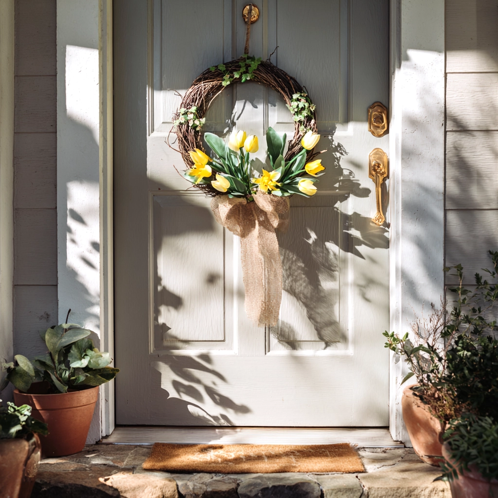 diy spring wreath