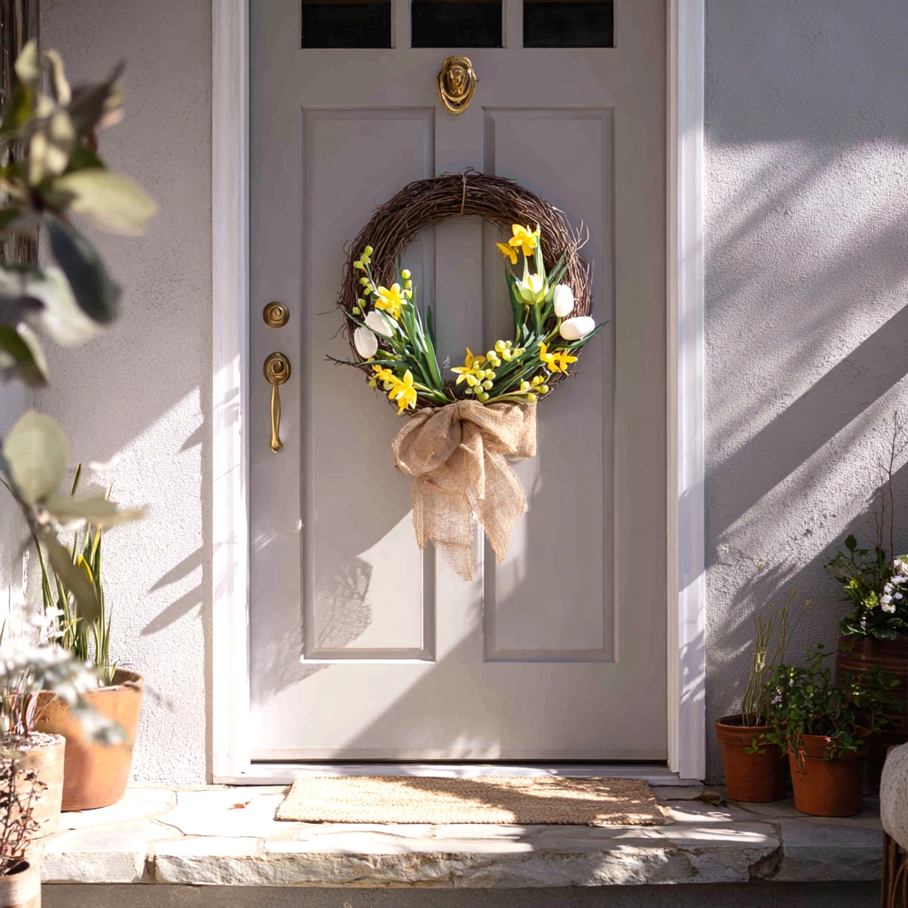 diy spring wreath
