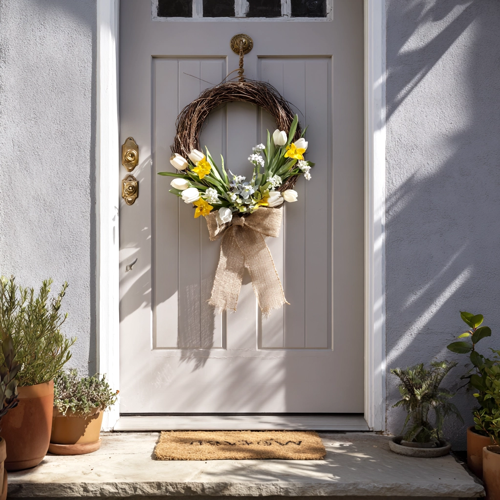 diy spring wreath
