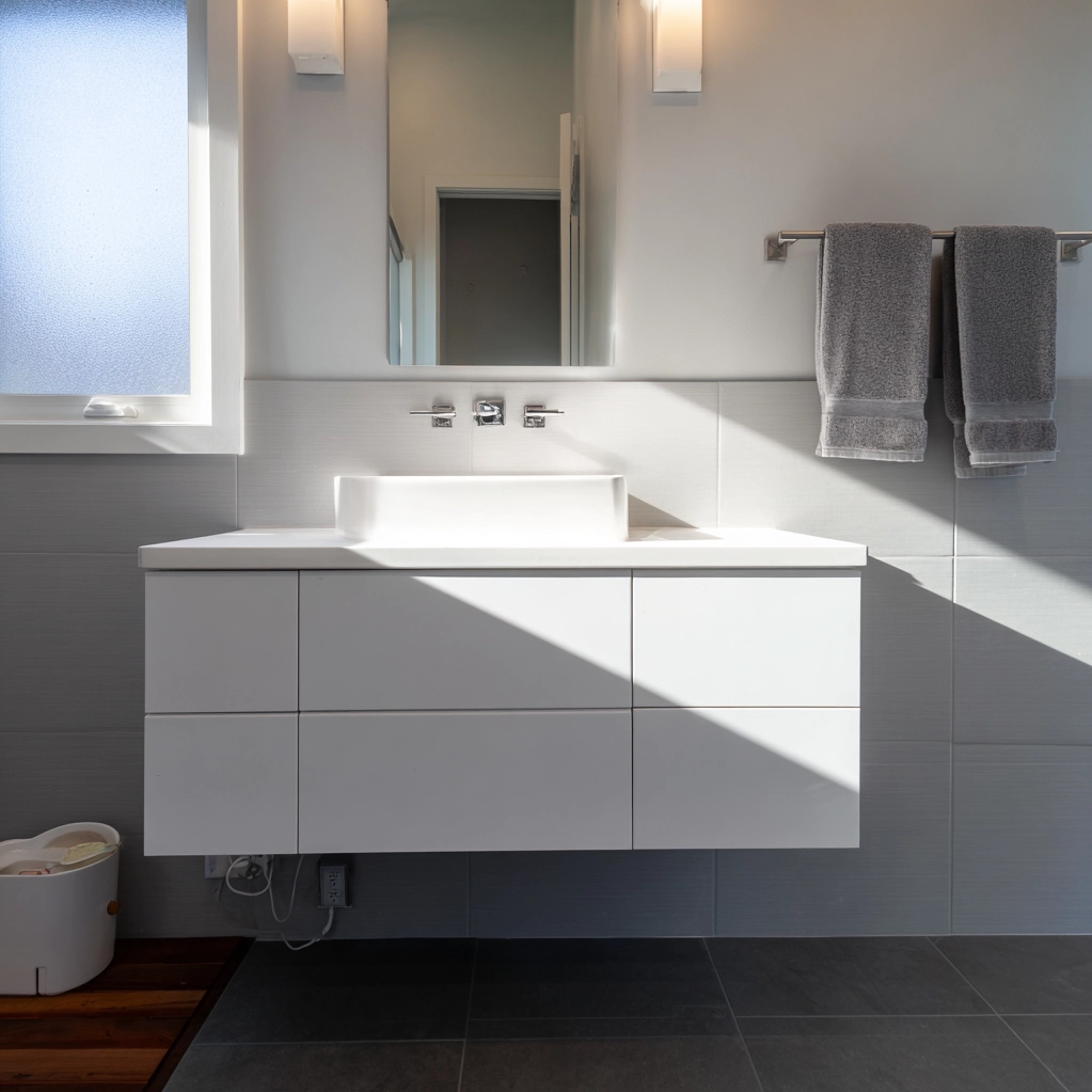 floating vanity cabinet