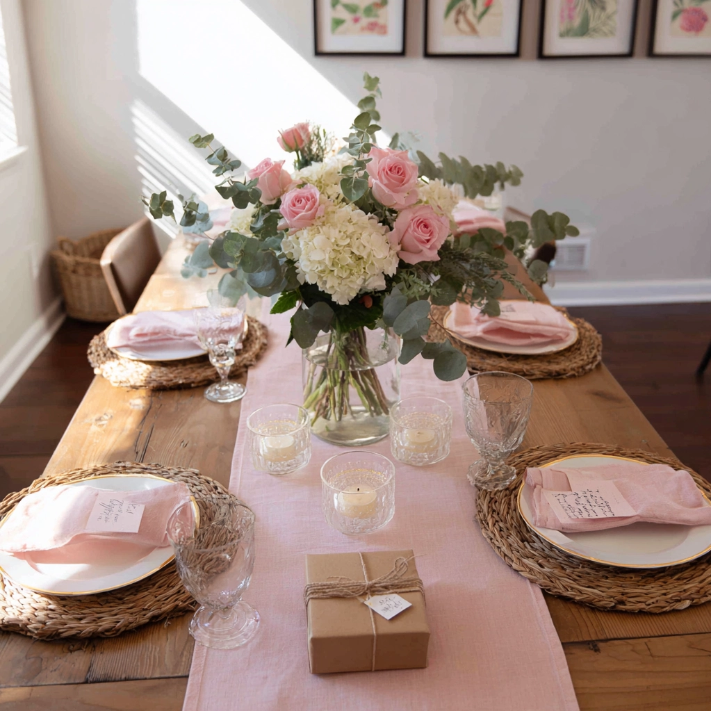 galentines table decor