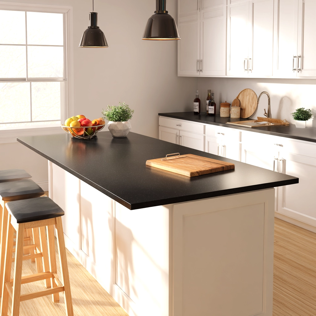 island countertop decor black