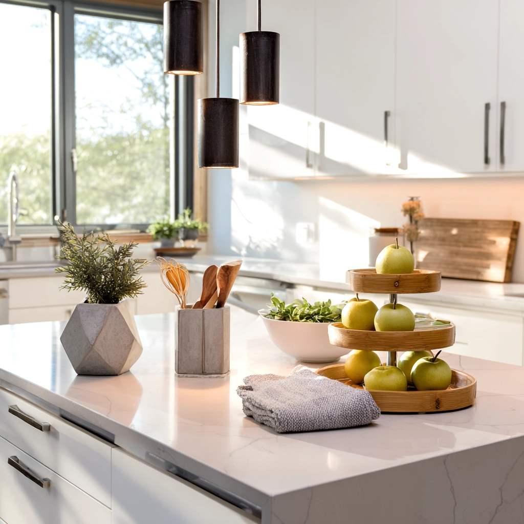 island countertop decor modern