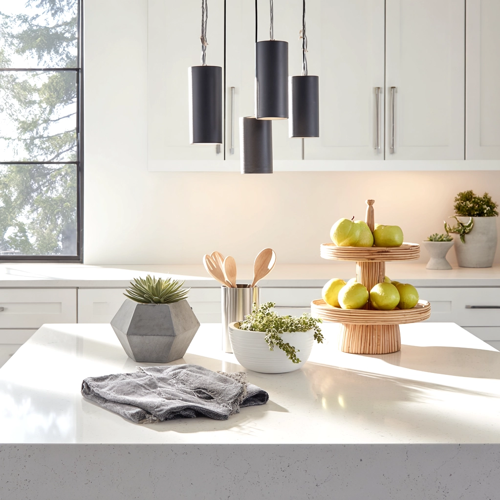 island countertop decor modern