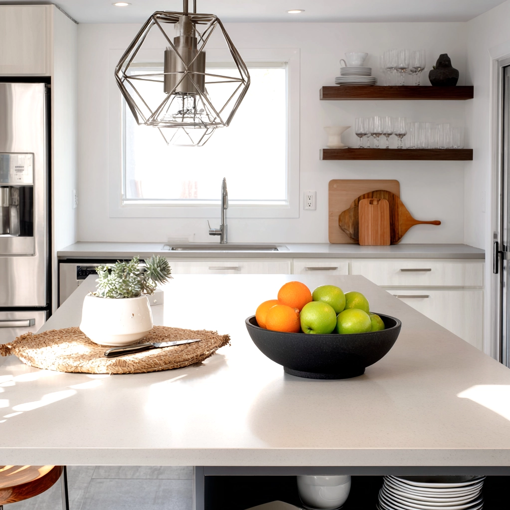 kitchen island countertop decor modern