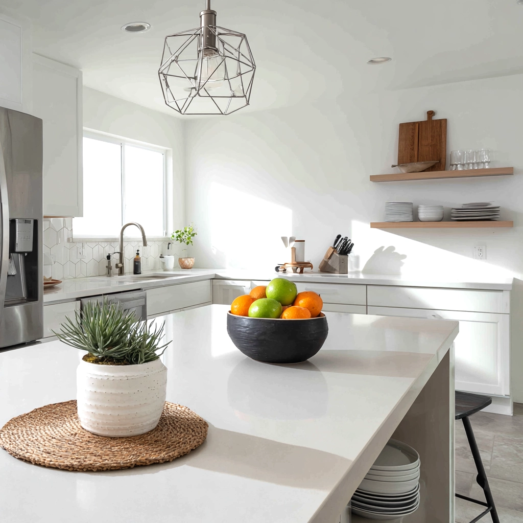 kitchen island countertop decor modern