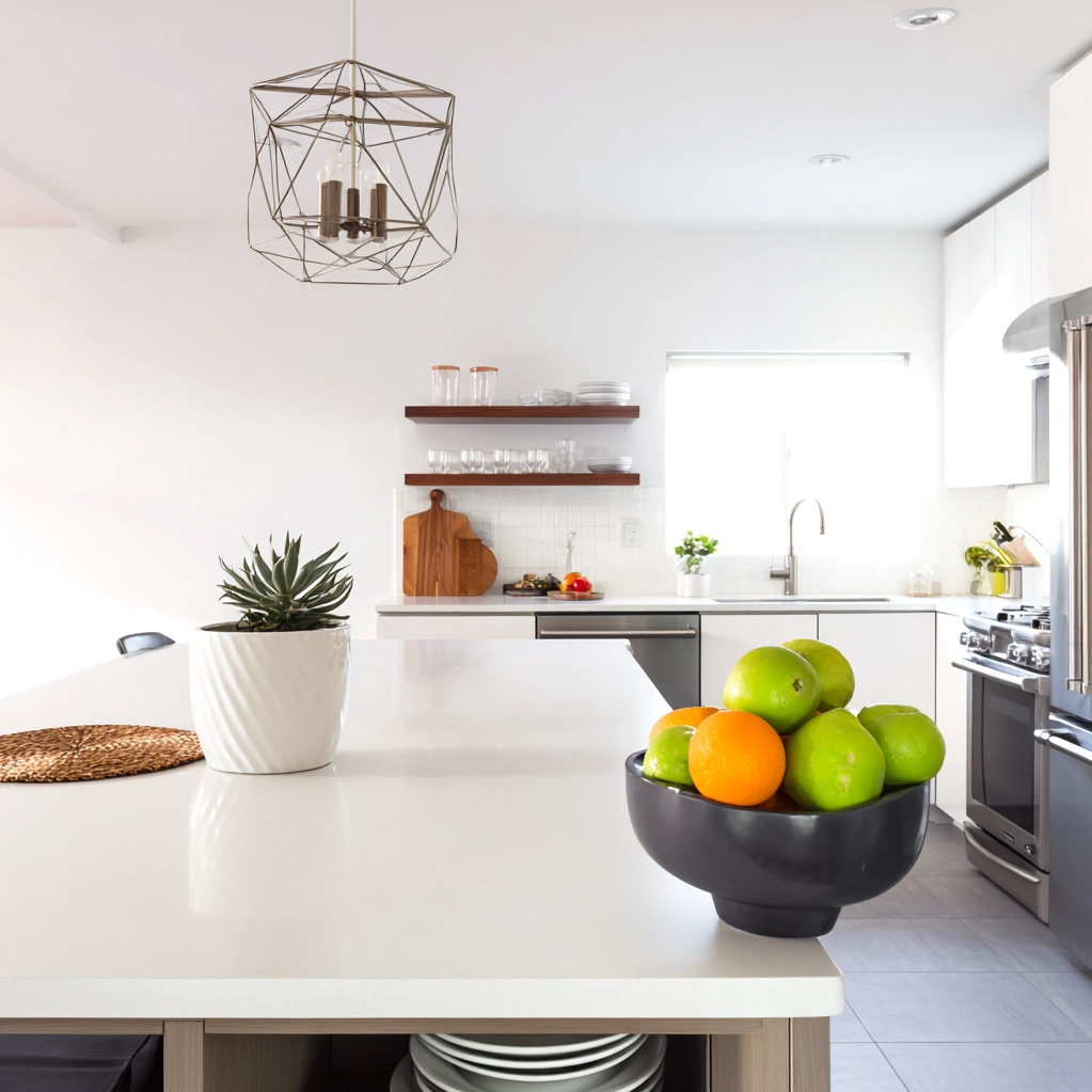kitchen island countertop decor modern