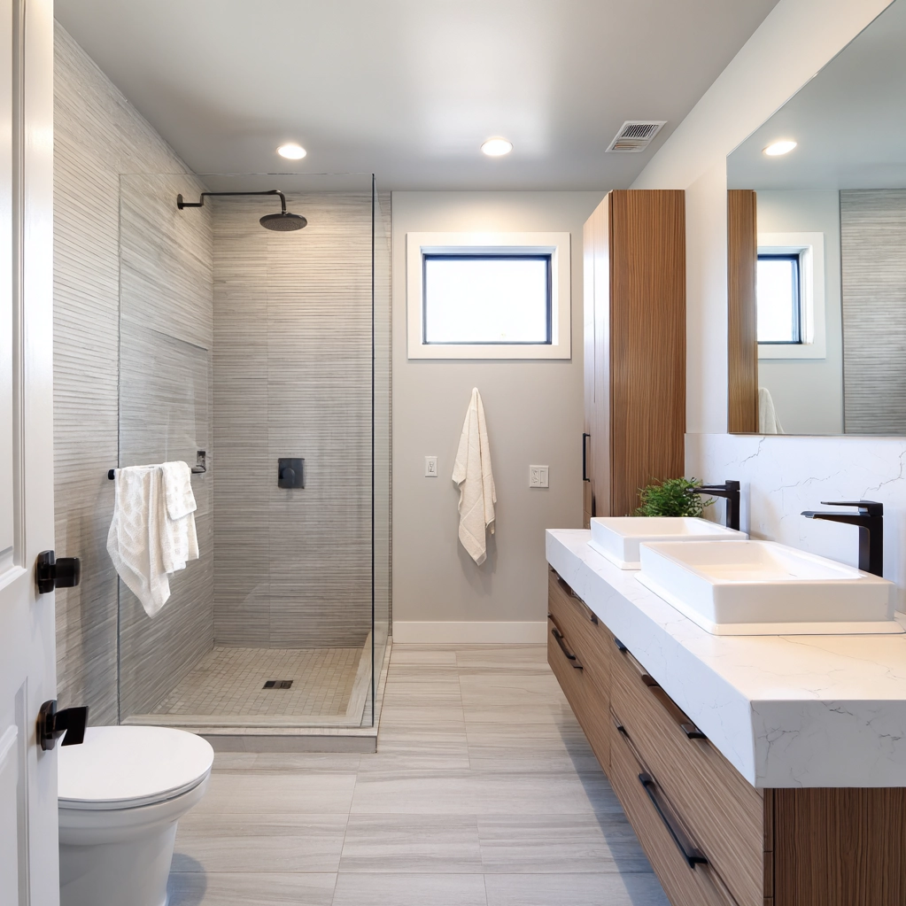 modern bathroom remodel