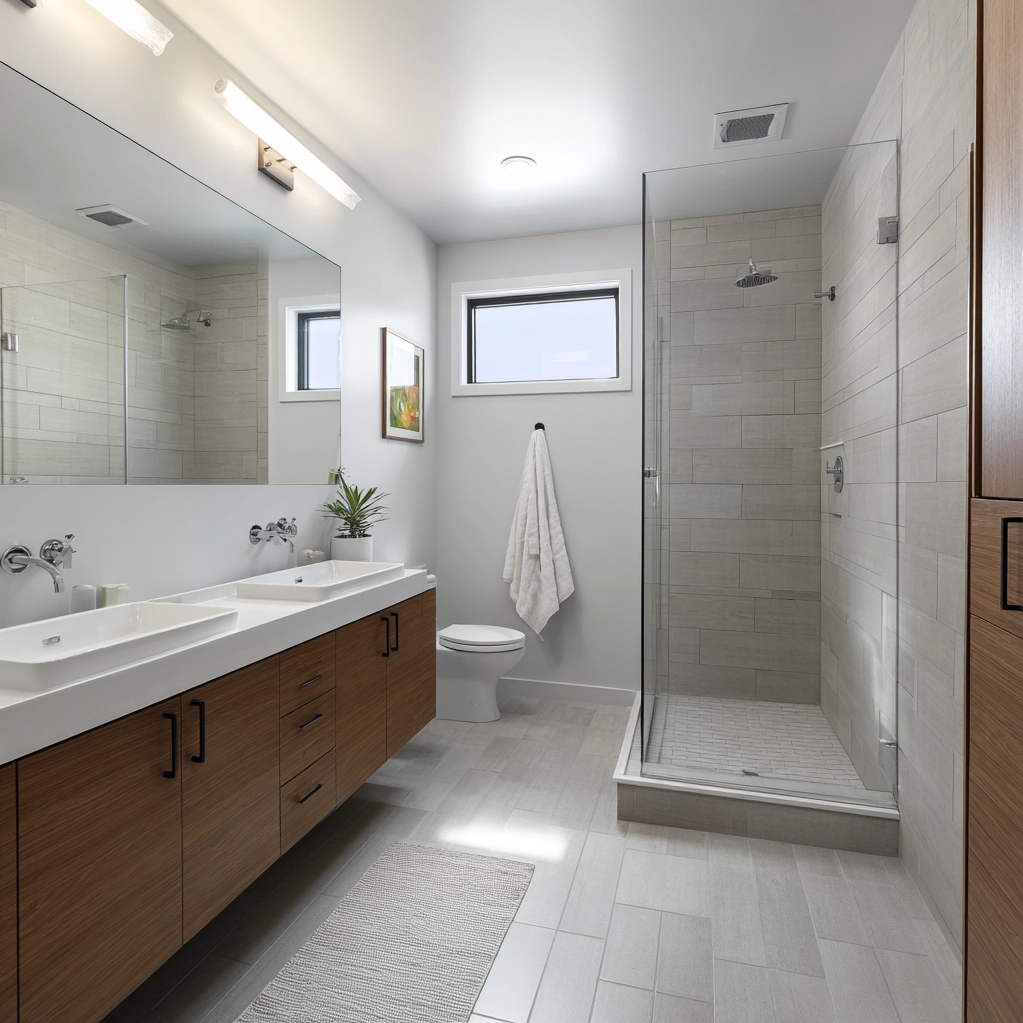 modern bathroom remodel