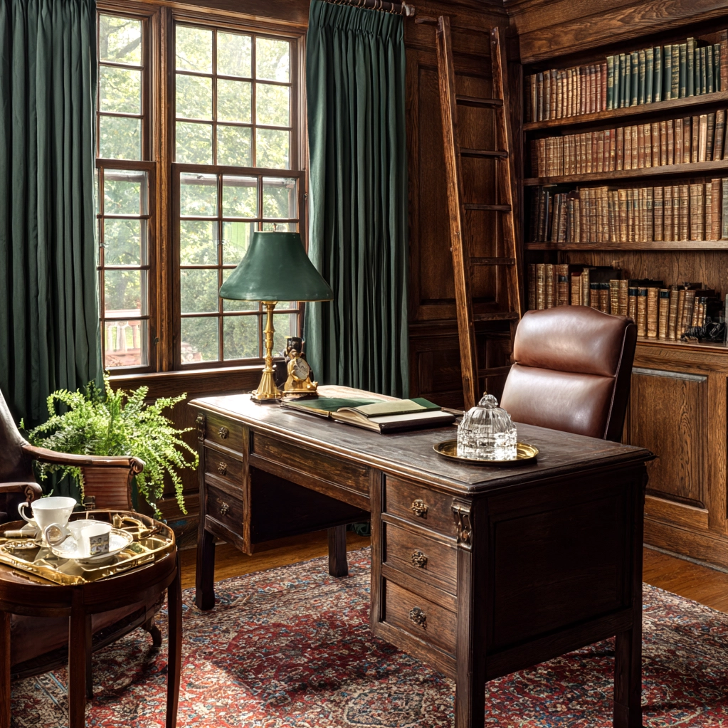 old money office ideas