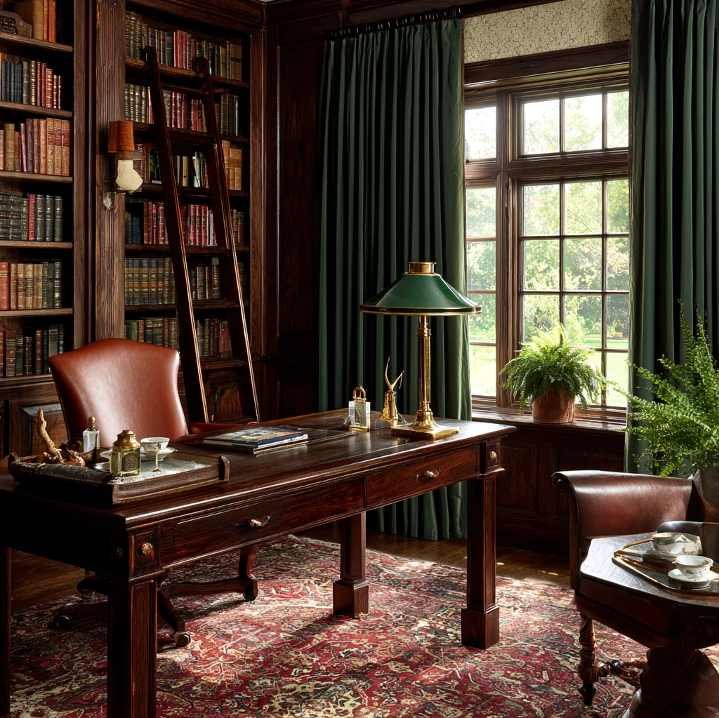 old money office ideas