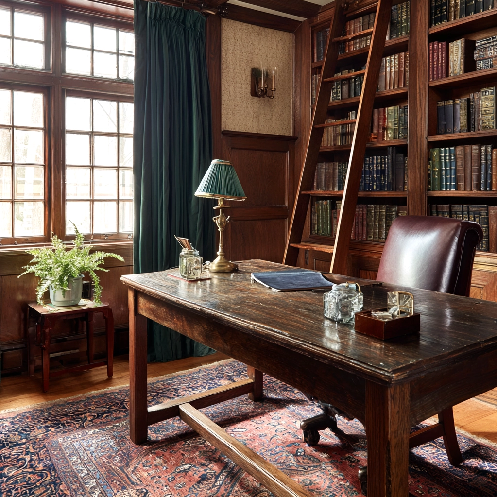 old money office ideas