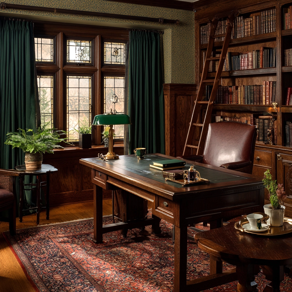 old money office ideas