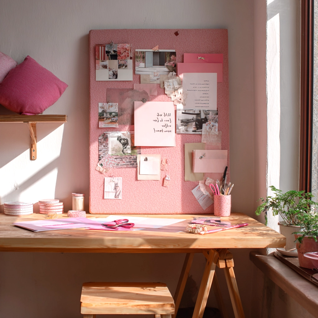 pink vision board ideas aesthetic