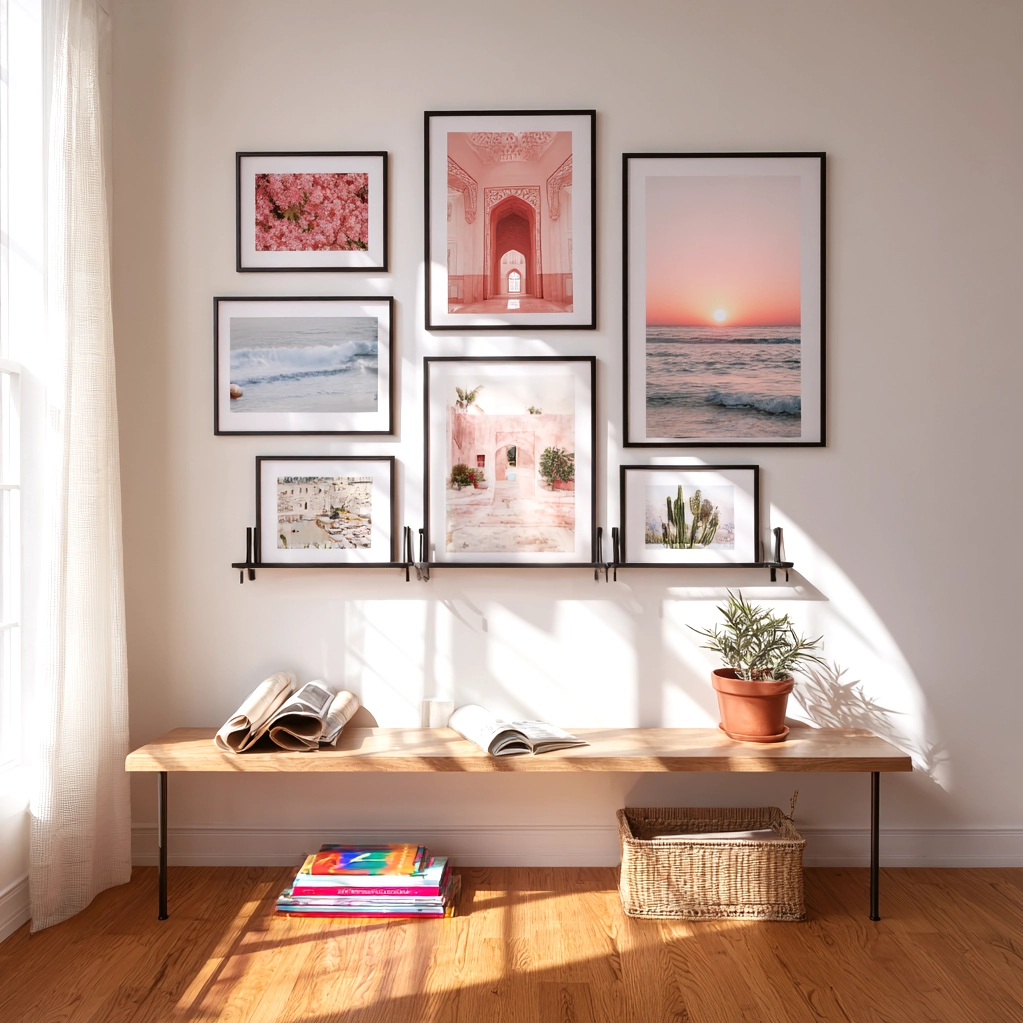 pink vision board pictures travel