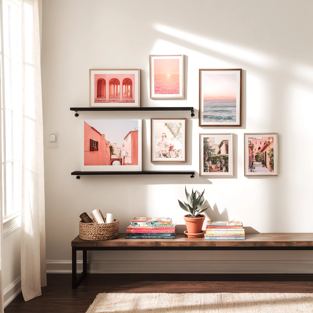 pink vision board pictures travel