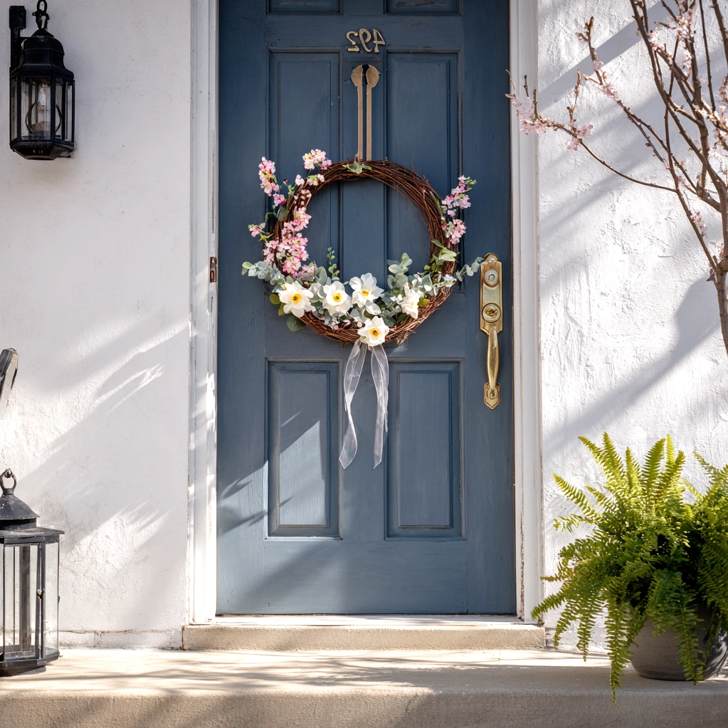 spring wreath for front door