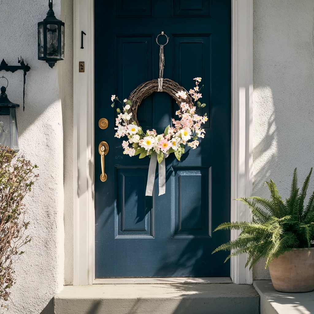 spring wreath for front door