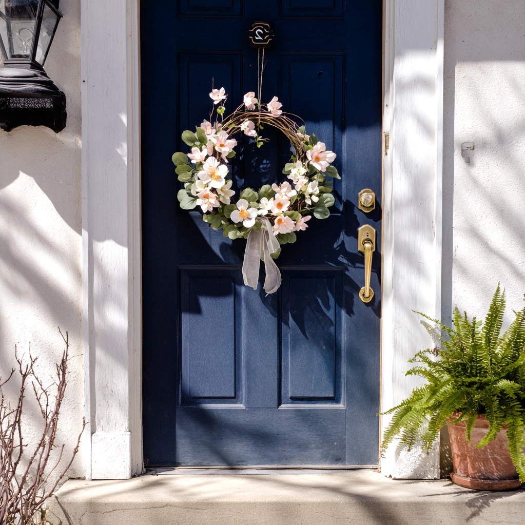 spring wreath for front door