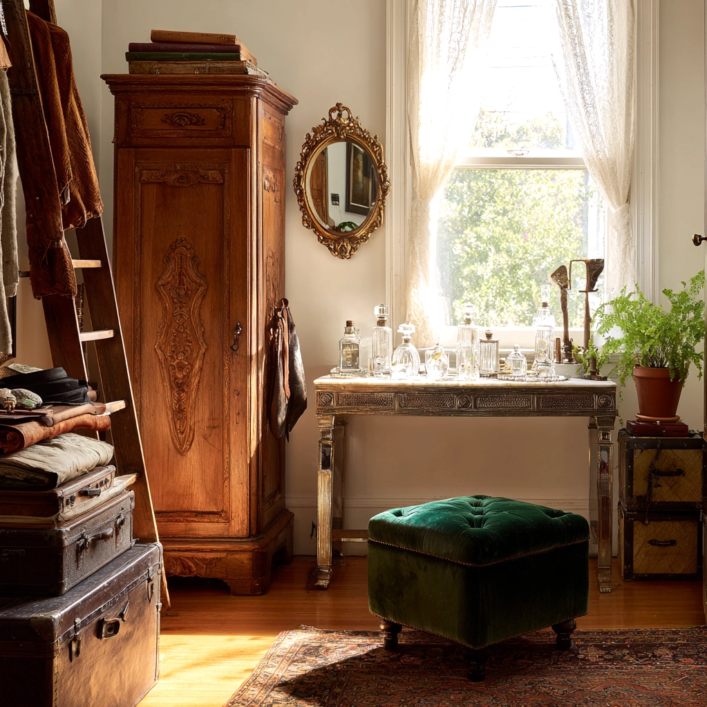 vintage dressing rooms eclectic