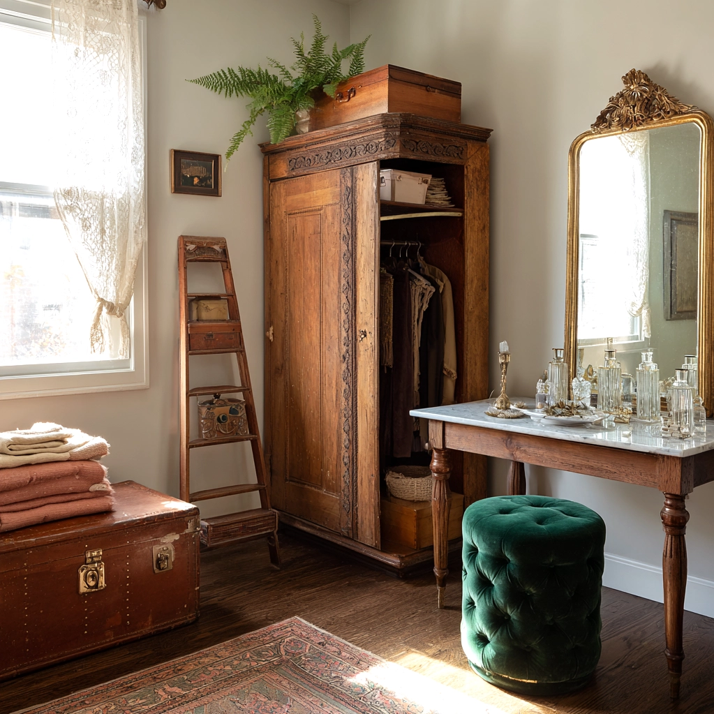 vintage dressing rooms eclectic