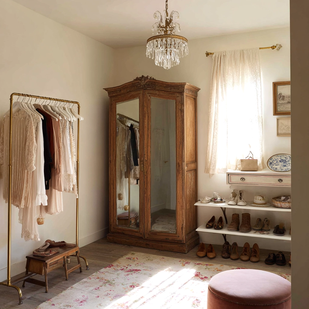vintage walk in closet dressing rooms
