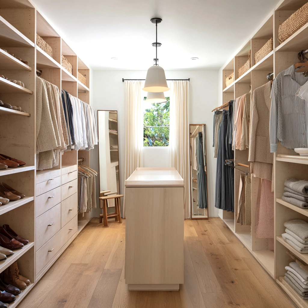 walk in closet layout dimensions