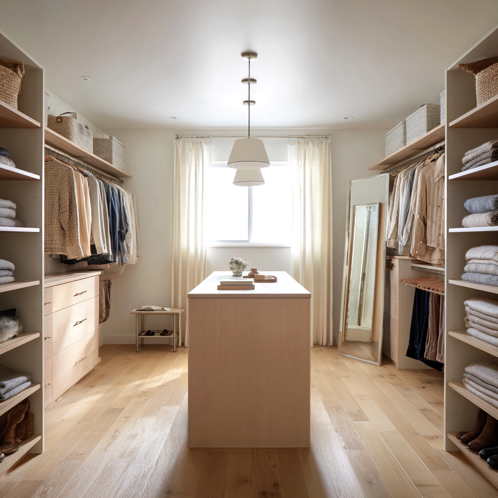walk in closet layout dimensions