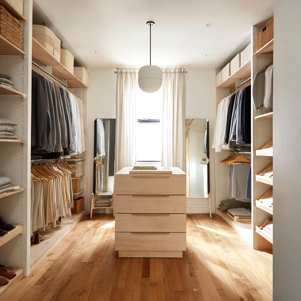 walk in closet layout dimensions