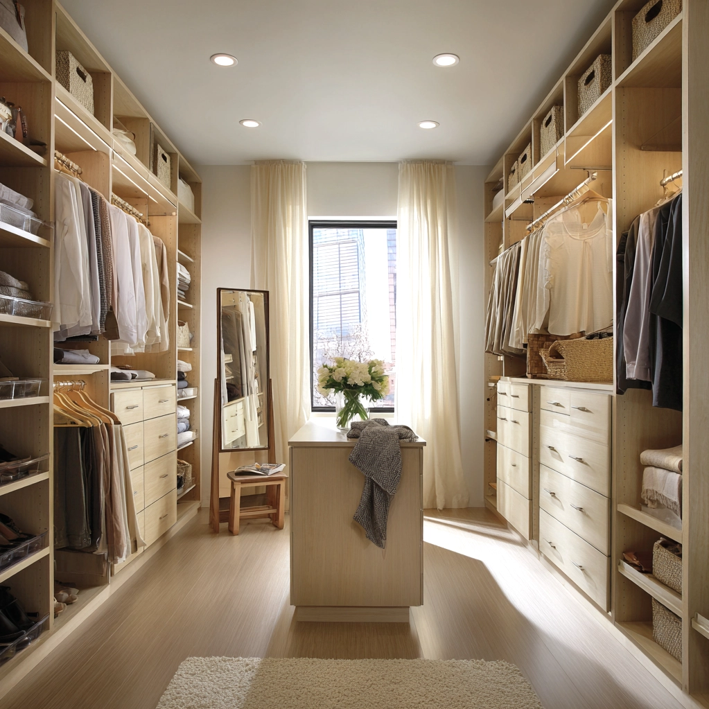 walk in closet layout floor plans