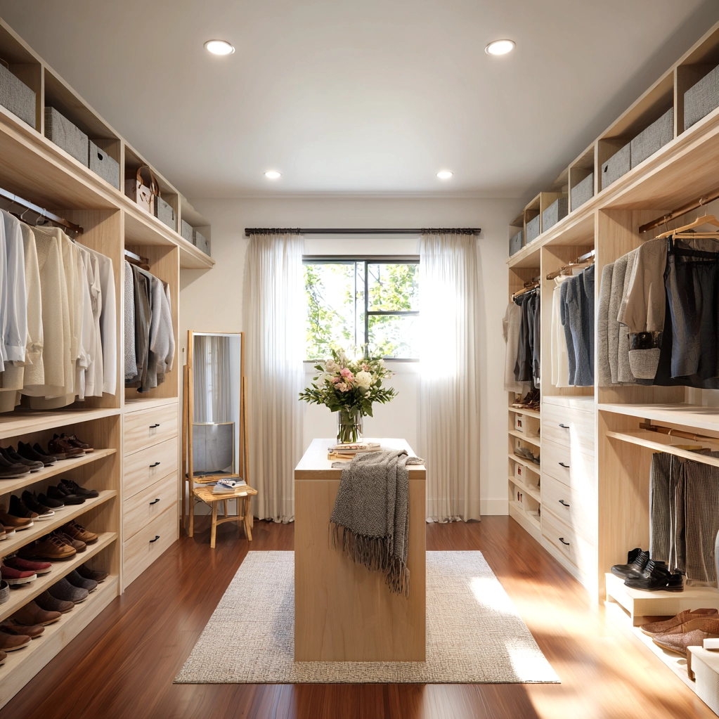 walk in closet layout floor plans